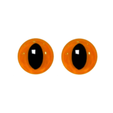 Opry Ogen Kat Transparant Oranje (2st)