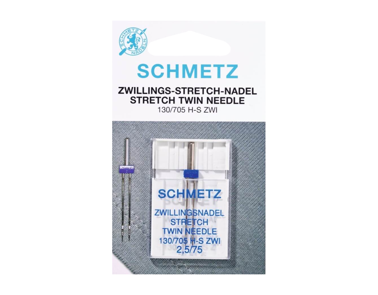 Schmetz Schmetz Stretch Tweeling 1 Naald 2.5-75