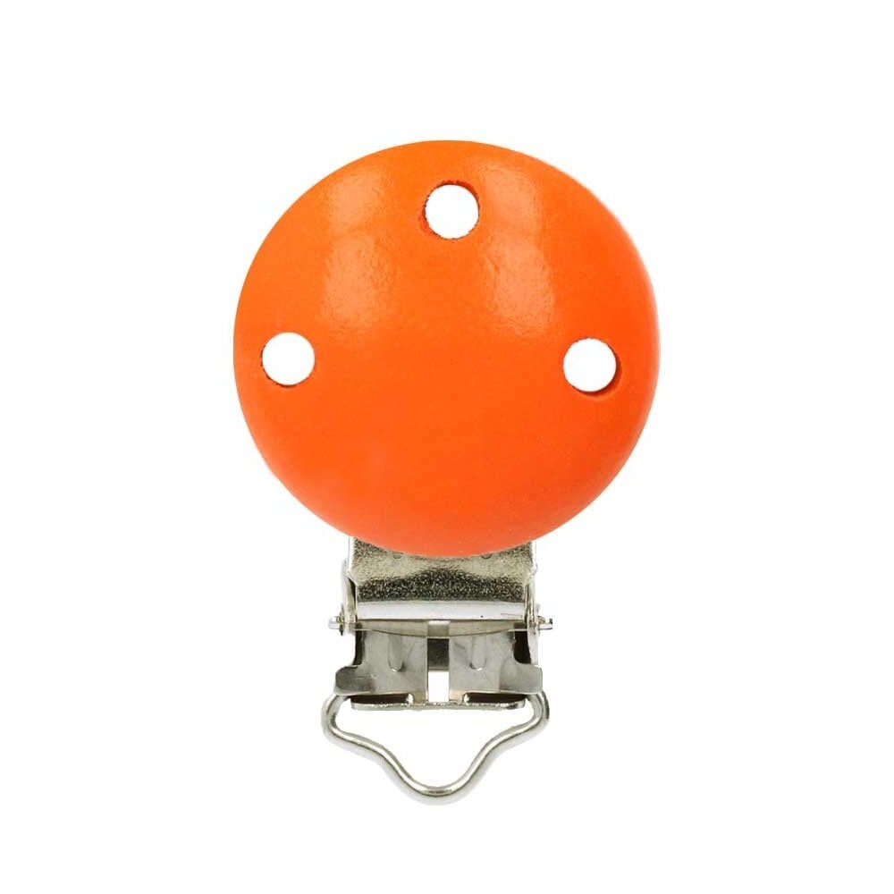 Opry Speenclip hout oranje Opry Speenclip hout oranje