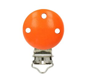 Opry Speenclip hout oranje Opry Speenclip hout oranje