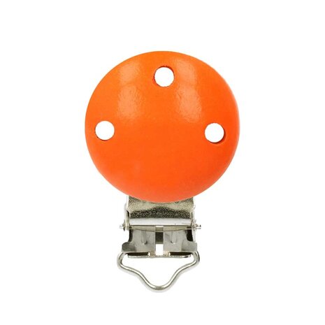 Opry Speenclip hout oranje Opry Speenclip hout oranje