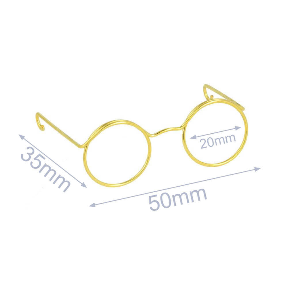 Echtstudio Brilletje goudkleurig 50mm Echtstudio Brilletje goudkleurig 50mm