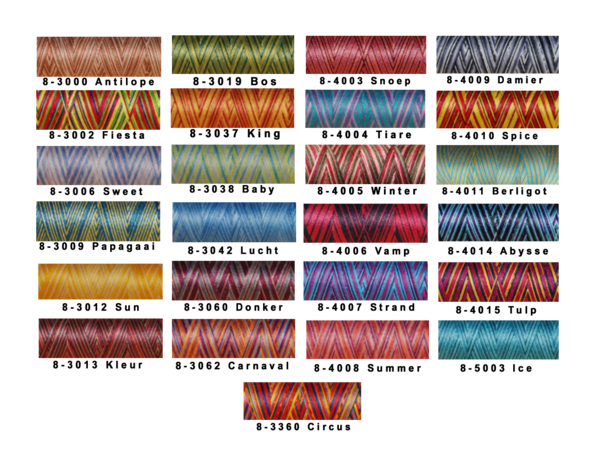 Venne Venne Multicolor 50 gram 40/2 Venne Venne Multicolor 50 gram 40/2