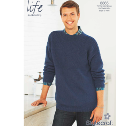 Stylecraft Breipatroon Stylecraft Life DK Boys/Men Sweater Stylecraft Breipatroon Stylecraft Life DK Boys/Men Sweater