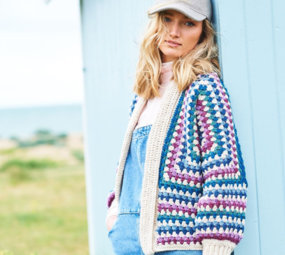 Stylecraft Haakpatroon Stylecraft Granny Hexagon Cardigans