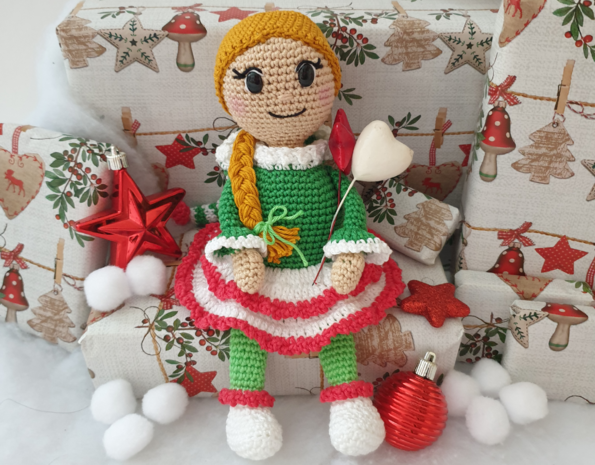 Byclaire Haakpatroon byClaire Kerstmeisje Lisanne