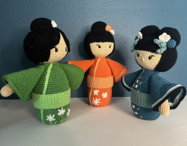Byclaire Haakpakket byClaire Kokeshi Set van 3