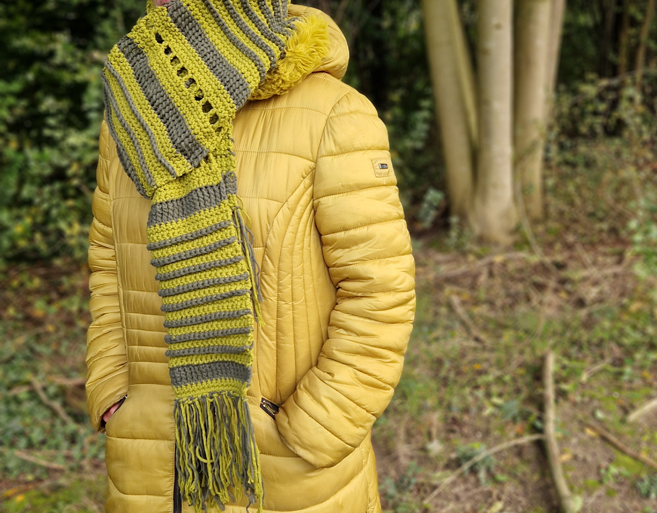 Byclaire Haakpakket byClaire Ribbelsjaal Byclaire Haakpakket byClaire Ribbelsjaal