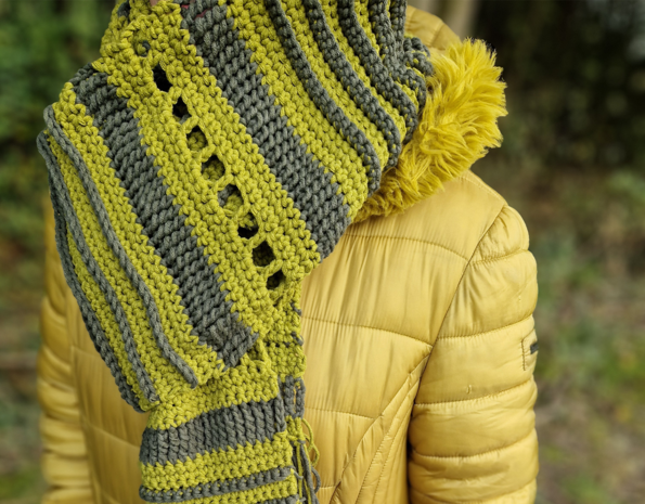 Byclaire Haakpakket byClaire Ribbelsjaal Byclaire Haakpakket byClaire Ribbelsjaal