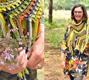 Byclaire Haakpatroon byClaire Omslagdoek Groentinten Byclaire Haakpatroon byClaire Omslagdoek Groentinten