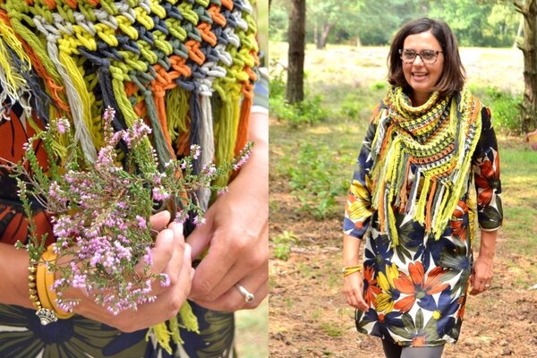 Byclaire Haakpakket byClaire Omslagdoek Groentinten Byclaire Haakpakket byClaire Omslagdoek Groentinten