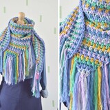 Byclaire Haakpatroon byClaire Omslagdoek Denim Chique Byclaire Haakpatroon byClaire Omslagdoek Denim Chique