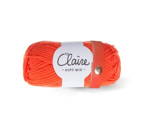 Echtstudio Leren Sjaal lus met drukknoop 21cm oranje Echtstudio Leren Sjaal lus met drukknoop 21cm oranje