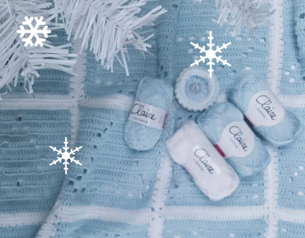 Byclaire Haakpakket byClaire Kerstdeken Frozen