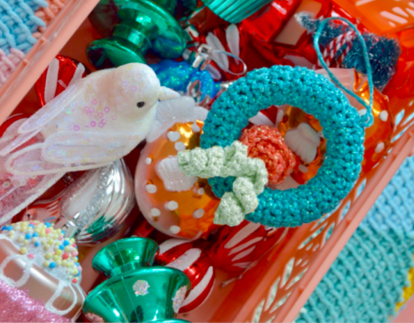 Byclaire Haakpatroon byClaire Kerstkrans met Roosje