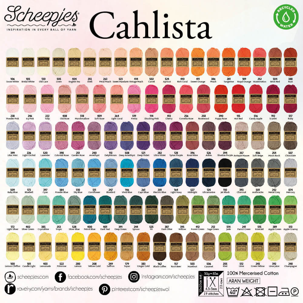 Scheepjes Scheepjes Cahlista 50g - 212 Sage Green Scheepjes Scheepjes Cahlista 50g - 212 Sage Green