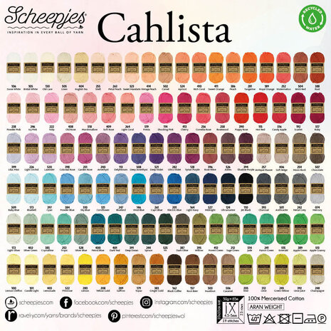 Scheepjes Scheepjes Cahlista 50g - 212 Sage Green Scheepjes Scheepjes Cahlista 50g - 212 Sage Green