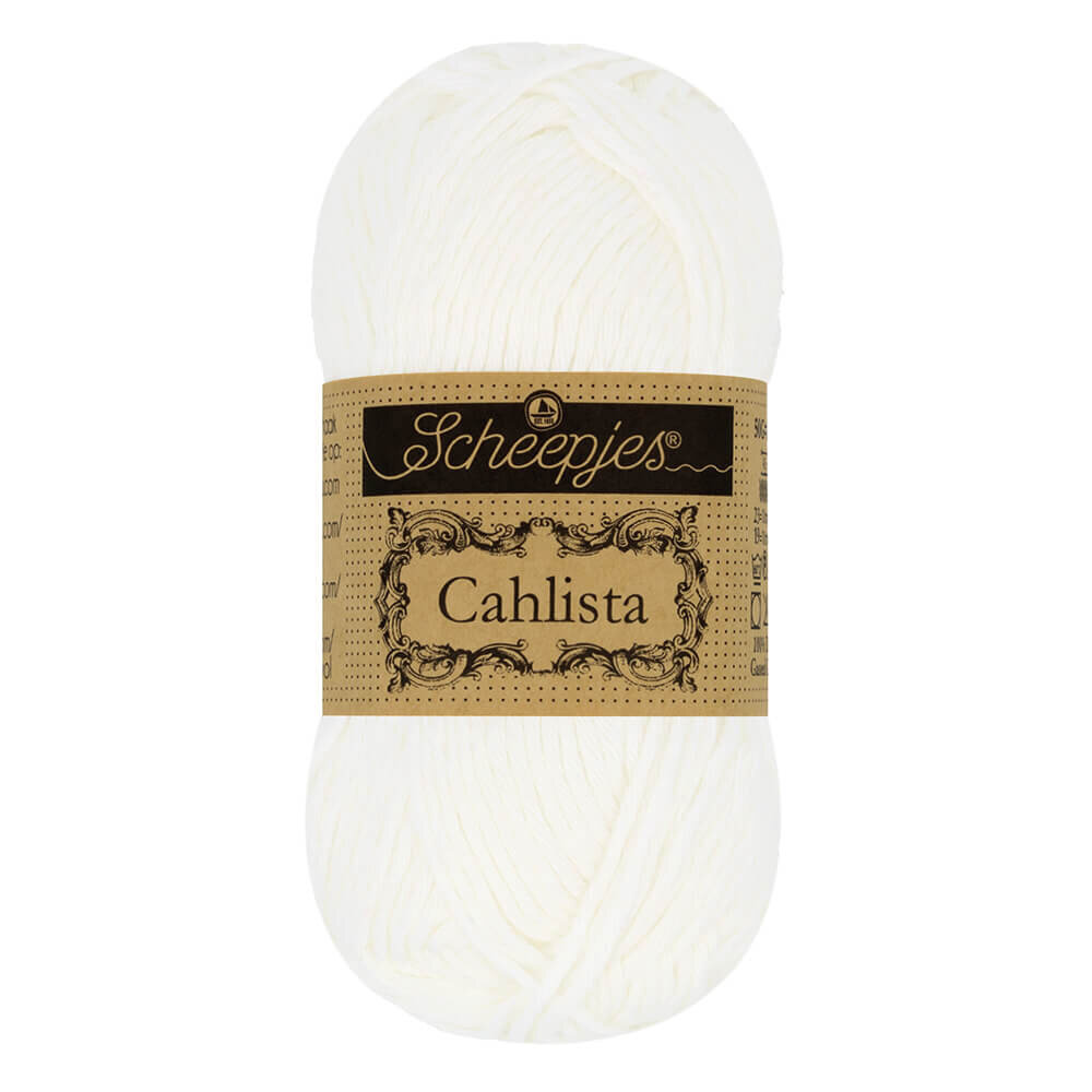 Scheepjes Scheepjes Cahlista 50g - 106 Snow White Scheepjes Scheepjes Cahlista 50g - 106 Snow White