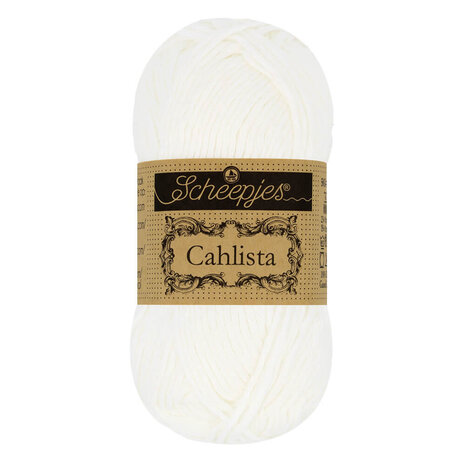 Scheepjes Scheepjes Cahlista 50g - 106 Snow White Scheepjes Scheepjes Cahlista 50g - 106 Snow White