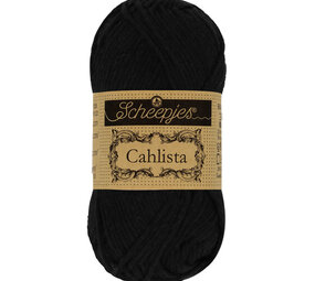 Scheepjes Cahlista 50g - 110 Jet Black Scheepjes Cahlista 50g - 110 Jet Black