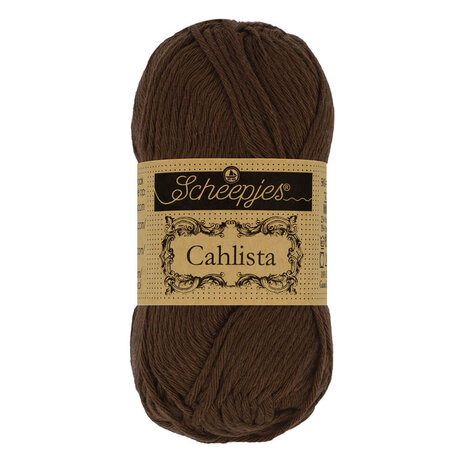 Scheepjes Scheepjes Cahlista 50g - 162 Black Coffee Scheepjes Scheepjes Cahlista 50g - 162 Black Coffee
