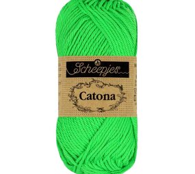 Scheepjes Catona - 10g - 602 Neon Green Scheepjes Catona - 10g - 602 Neon Green