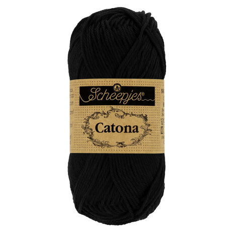 Scheepjes Scheepjes Catona 50g - 110 Jet Black