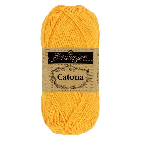 Scheepjes Scheepjes Catona 50g - 208 Yellow Gold