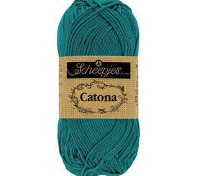 Scheepjes Catona 50g - 401 Dark Teal Scheepjes Catona 50g - 401 Dark Teal