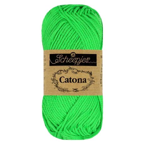 Scheepjes Scheepjes Catona 50g - 602 Neon Green