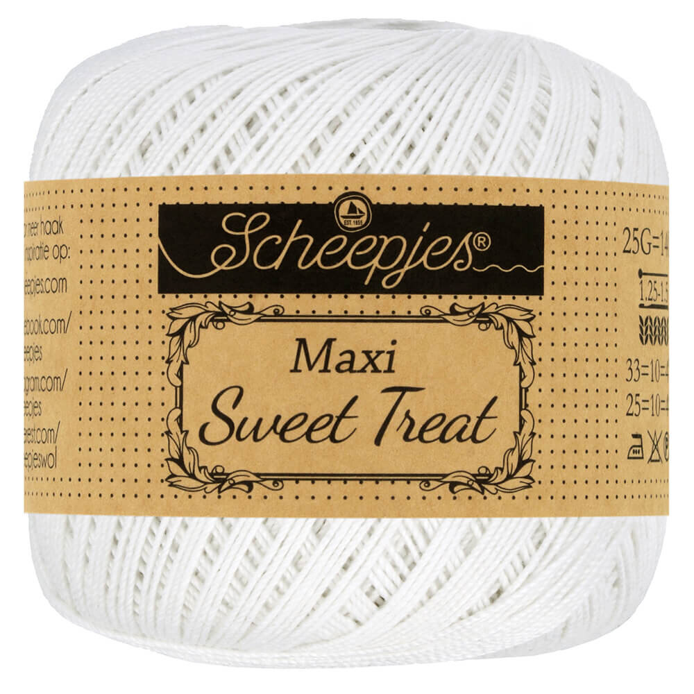 Scheepjes Scheepjes Maxi Sweet Treat - 106 Snow White Scheepjes Scheepjes Maxi Sweet Treat - 106 Snow White