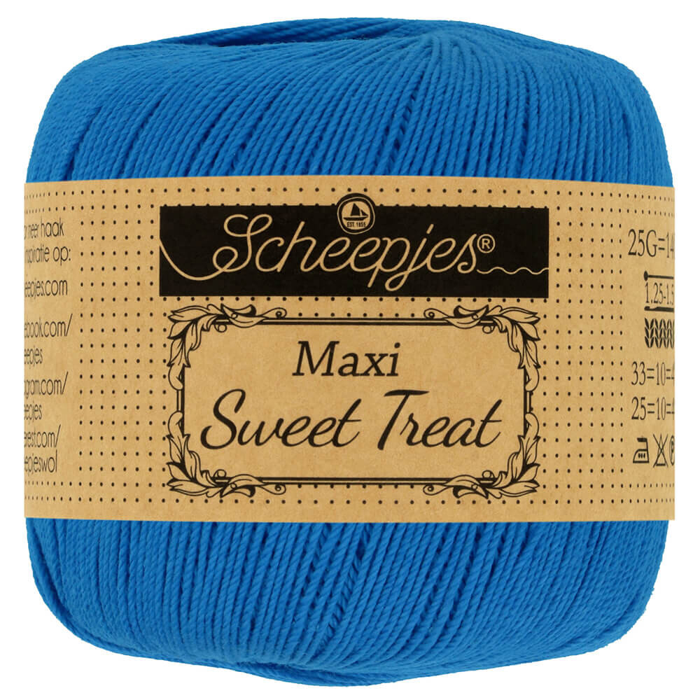 Scheepjes Scheepjes Maxi Sweet Treat - 201 Electric Blue Scheepjes Scheepjes Maxi Sweet Treat - 201 Electric Blue