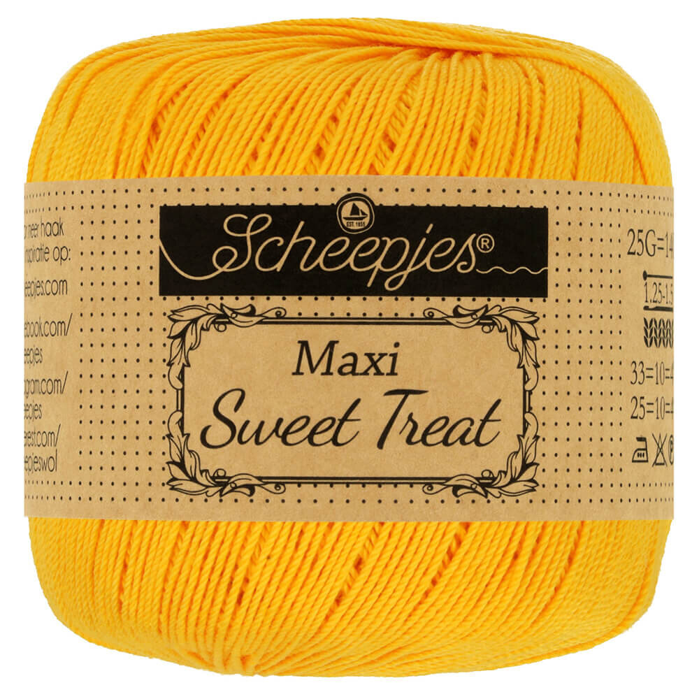 Scheepjes Scheepjes Maxi Sweet Treat - 208 Yellow Gold Scheepjes Scheepjes Maxi Sweet Treat - 208 Yellow Gold