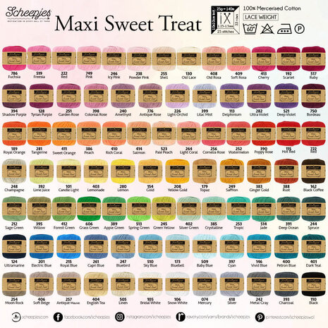 Scheepjes Scheepjes Maxi Sweet Treat - 256 Cornelia Rose