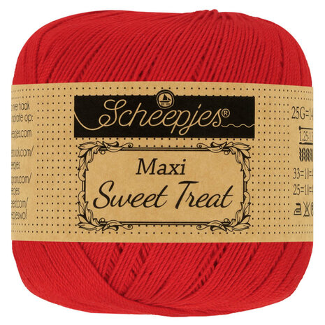 Scheepjes Scheepjes Maxi Sweet Treat - 722 Red Scheepjes Scheepjes Maxi Sweet Treat - 722 Red