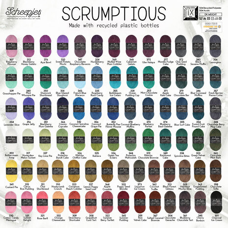 Scheepjes Scheepjes Scrumptious - 335 Raspberry Rock Candy Scheepjes Scheepjes Scrumptious - 335 Raspberry Rock Candy