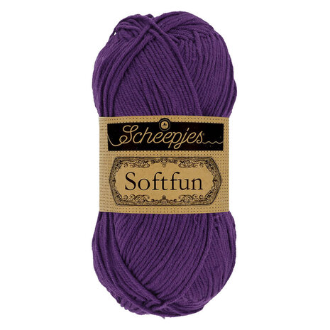 Scheepjes Scheepjes Softfun - 2515 Deep Violet Scheepjes Scheepjes Softfun - 2515 Deep Violet