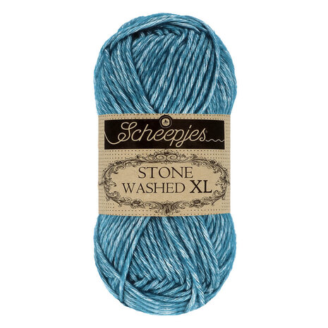 Scheepjes Scheepjes Stone Washed XL - 845 Blue Apatite Scheepjes Scheepjes Stone Washed XL - 845 Blue Apatite