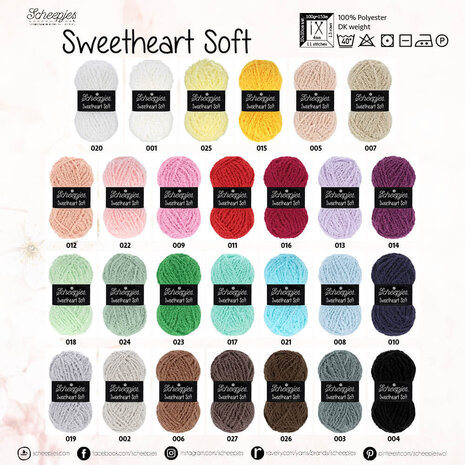 Scheepjes Scheepjes Sweetheart Soft - 020 Scheepjes Scheepjes Sweetheart Soft - 020