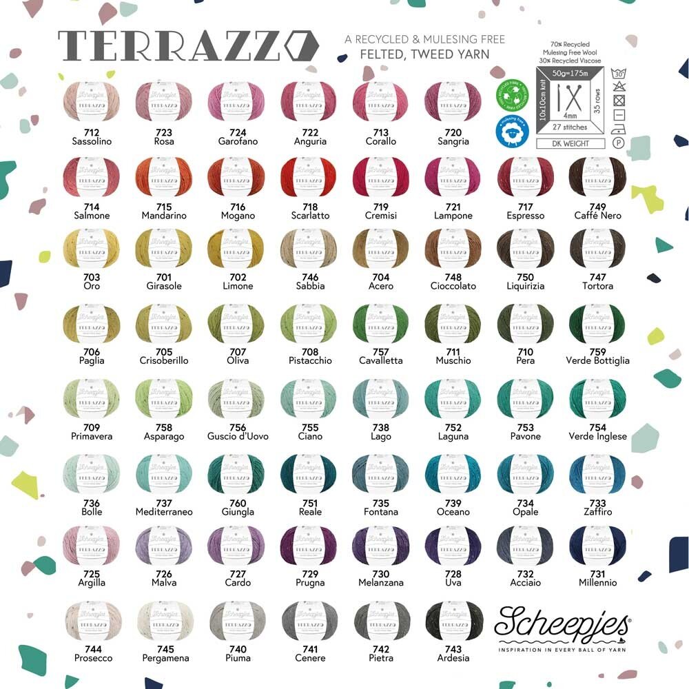 Scheepjes Scheepjes Terrazzo - 707 Oliva Scheepjes Scheepjes Terrazzo - 707 Oliva
