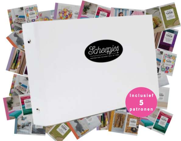 Scheepjes Verzamelmap met 5 diverse Yarn The After Party patronenboekjes