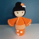 Byclaire Crochet Pattern byClaire Kokeshi Kohaku - Orange Byclaire Crochet Pattern byClaire Kokeshi Kohaku - Orange