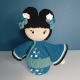 Byclaire Crochet Kit byClaire Kokeshi Aoi - Blue