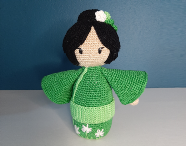 Byclaire Crochet Kit byClaire Kokeshi Midori - Green (English Pattern)