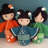 Byclaire Crochet Kit byClaire Kokeshi Set of 3