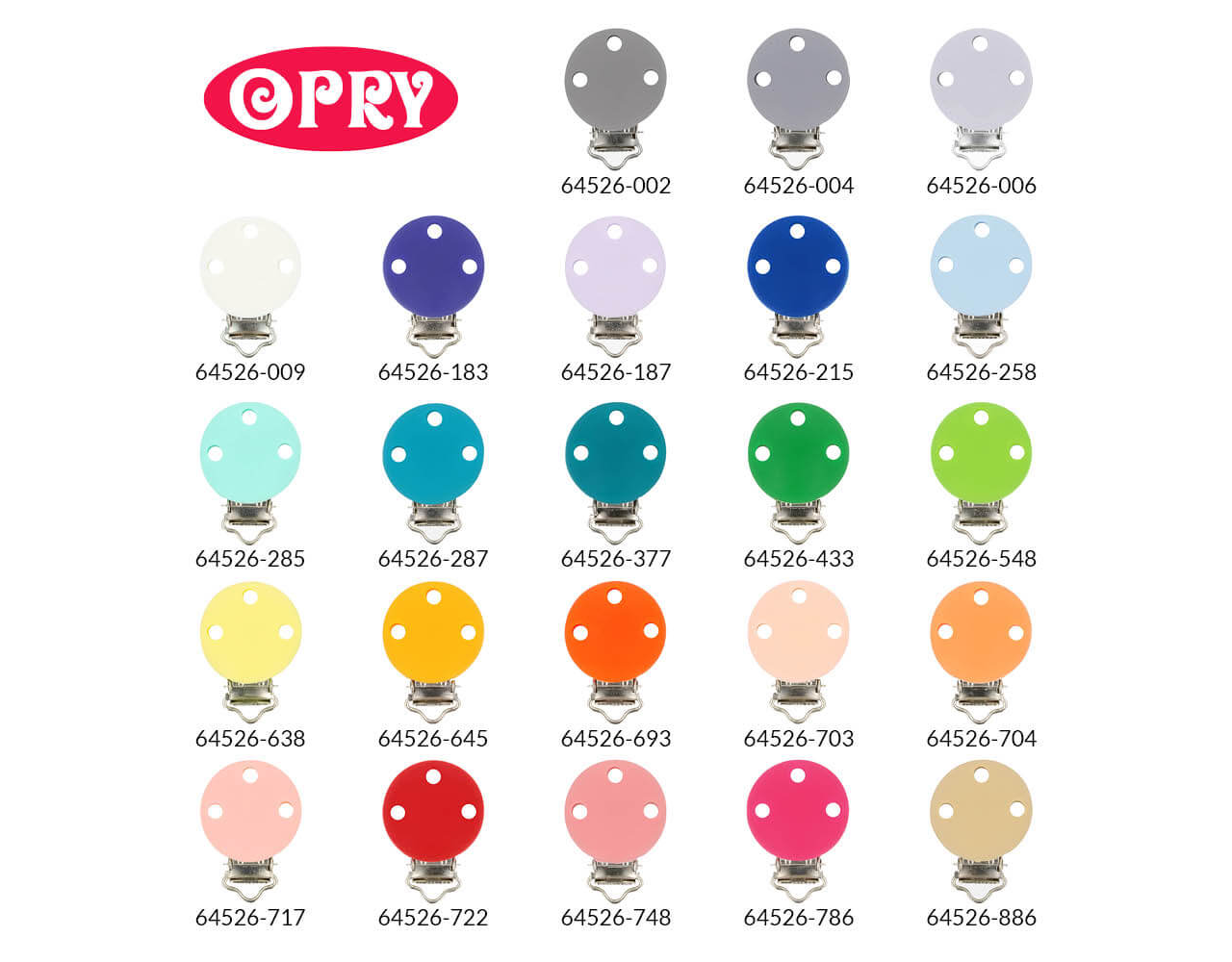 Opry Siliconen speenklem Licht Blauw