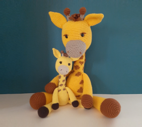Byclaire Haakpakket Set Giraffe Heleen en Heleen XL Byclaire Haakpakket Set Giraffe Heleen en Heleen XL
