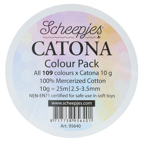 Scheepjes Scheepjes Catona colour pack 109x10g Scheepjes Scheepjes Catona colour pack 109x10g