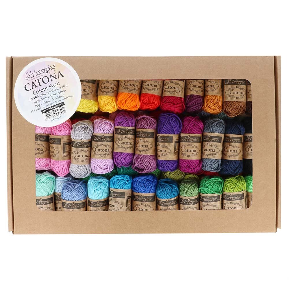 Scheepjes Scheepjes Catona colour pack 109x10g Scheepjes Scheepjes Catona colour pack 109x10g