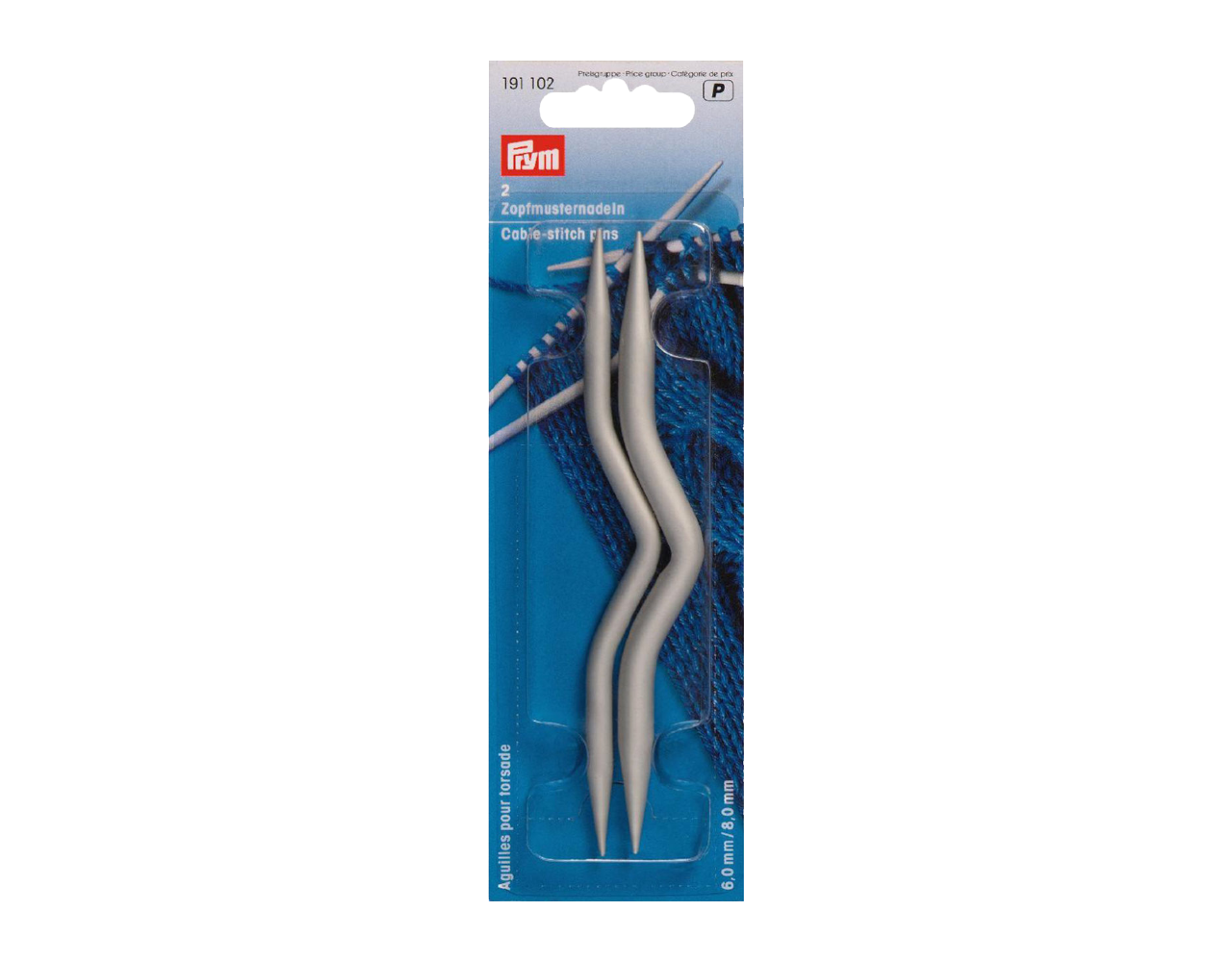 Prym Set Kabelnaalden Gebogen Aluminium 6-8 mm